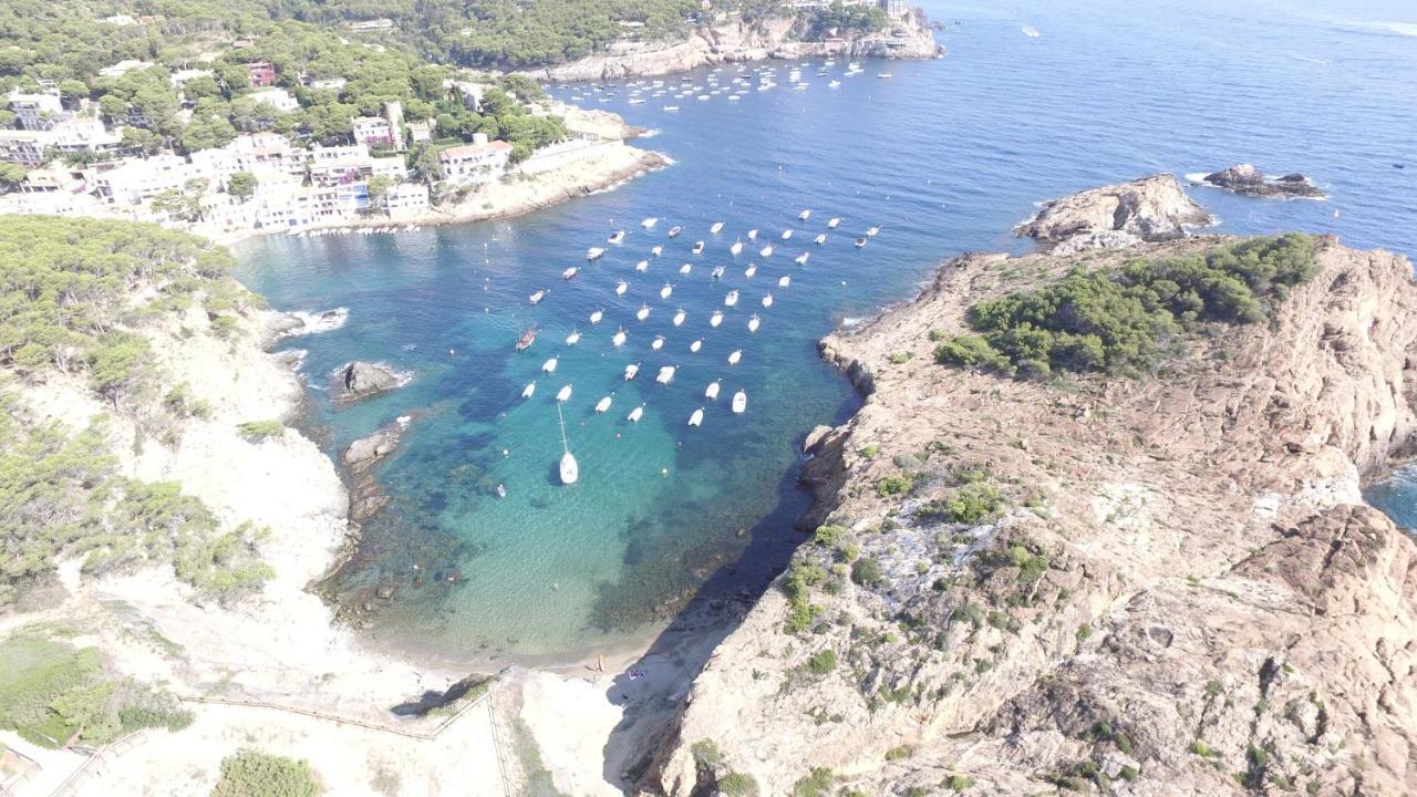 Icaros 4-Appartement avec terrasse, grande piscine et parking, en surplomb de mer Begur Extérieur photo